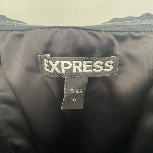 Express Strapless Organza Inset Midi Dress - Picture 6 of 8